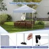 Promotions Lauko sulankstomas iškylantis pavėsis, 201x201x220-240 cm, baltas