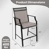 Promotions Lauko baro kėdžių komplektas, 66x62x114 cm, kavos spalvos