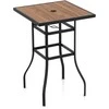 Promotions Lauko baro stalas, 69.9x69.9x101.6 cm, Juodos spalvos natūralus