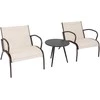 Lauko baldų komplektas Promotions Kiemo bistro komplektas, 81x63x73 cm kėdė, 50x46 cm stalas, Juoda, Ruda