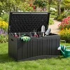 Promotions Lauko daiktadėžė 114x55x61 cm juoda HDPE