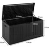 Promotions Lauko daiktadėžė 114x55x61 cm juoda HDPE