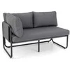 Promotions Sodo dvivietė sofa, 116x65x59 cm, pilka