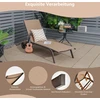 Promotions Lauko gultas Reguliuojamas plieno gultas 190,5x61x97 cm Rudas