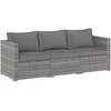 Promotions Lauko kampinė sofa komplektas 67.3x67.3x62.2 cm Pilkas rotangas