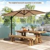 Promotions Lauko kampinis skėtis, 245x245x238 cm, smėlio spalvos