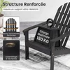 Promotions Lauko kėdė Adirondack 93x66x86 cm Juoda Akacijos mediena