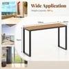 Promotions Lauko konsolinė staliukas, 129x42x75 cm, rudos ir juodos spalvos