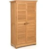 Promotions Lauko medinė sodo įrankių saugyklos spintelė, 87,6x41,9x160 cm, natūrali