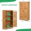 Promotions Lauko medinė sodo įrankių saugyklos spintelė, 87,6x41,9x160 cm, natūrali