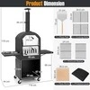 Promotions Lauko picos krosnis, 115.6x44.5x170.2 cm, juoda