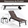 Promotions Lauko poilsio kėdžių komplektas, 190x59x99 cm, ruda, audinys