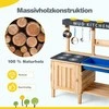 Promotions Lauko vaikų purvo virtuvė, 80x40x94 cm, natūrali