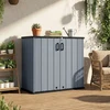 Promotions Lauko sandėliavimo angaras 119,4x64,8x116,8 cm juoda/pilka