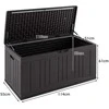 Promotions Lauko sandėliavimo dėžė 114x55x61 cm ruda HDPE