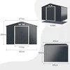 Promotions Lauko sandėliavimo namelis, 340x319x210 cm, pilka, plienas