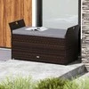 Promotions Lauko sandėliavimo suolas, 125x56x71 cm, ruda pilka