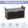 Promotions Lauko sandėliavimo suolas, 125x56x71 cm, ruda pilka