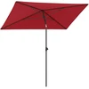 Promotions Lauko skėtis 213x140x245 cm Raudonas poliesterio audinys