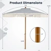 Promotions Lauko skėtis 230x230x231 cm Mėlynas