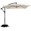 Promotions Lauko skėtis 244x244x244 cm Smėlio spalvos poliesterio audinys