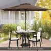 Promotions Lauko skėtis, 259.1x259.1x225.6 cm, rudas