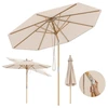 Promotions Lauko skėtis 270x270x254 cm Smėlio spalvos Bambukas