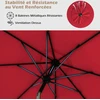 Promotions Lauko skėtis 290x253 cm Raudonas