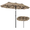 Promotions Lauko skėtis 305x161x219 cm Rudas Poliesterio audinys