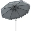 Promotions Lauko skėtis 305x244 cm Pilkas