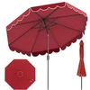 Promotions Lauko skėtis 305x244 cm raudonas poliesterio audinys