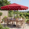 Promotions Lauko skėtis 305x244 cm raudonas poliesterio audinys