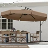 Promotions Lauko skėtis 305x250 cm, riešutmedžio spalvos