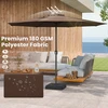 Promotions Lauko skėtis 360x250 cm Kavos spalvos