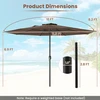 Promotions Lauko skėtis 360x250 cm Kavos spalvos