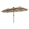 Promotions Lauko skėtis 396,2x213,4x231,1 cm Rudas