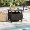 Promotions Lauko šoninis staliukas, 55x55x48 cm, rudas