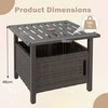 Promotions Lauko šoninis staliukas, 55x55x48 cm, rudas