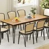 Promotions Lauko stalas, 200x90x75 cm, natūralios spalvos, juodas
