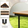 Promotions Lauko stalas, 200x90x75 cm, natūralios spalvos, juodas
