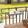 Promotions Lauko sulankstomas kabinamas stalas, 61x50,8x50,8 cm, juodas