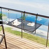Promotions Lauko sulankstomas kabinamas stalas, 61x50,8x50,8 cm, juodas