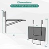 Promotions Lauko sulankstomas kabinamas stalas, 61x50,8x50,8 cm, juodas