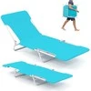Promotions Lauko sulankstoma gultas, 186x55x30 cm, mėlynas