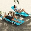 Promotions Lauko sulankstoma gultas, 186x55x30 cm, mėlynas