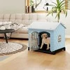 Promotions Lauko šunų voljeras, 75x58x65 cm, mėlynas