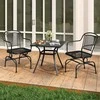 Promotions Lauko supamieji krėslai, komplektas iš 2 vnt., 61x54x85 cm, juodos spalvos