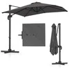 Promotions Lauko terasos pasvirus skėtis, 245x245x238 cm, Pilkas