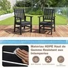 Promotions Lauko valgomojo kėdė, HDPE, juoda