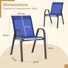 Promotions Lauko valgomojo kėdės, 56x70x84 cm, tamsiai mėlynos spalvos